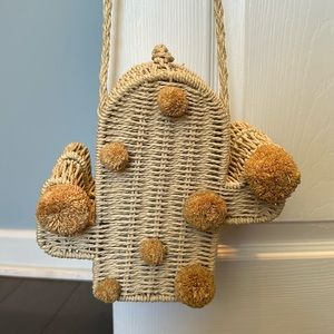 ModCloth paper straw cactus purse NWOT